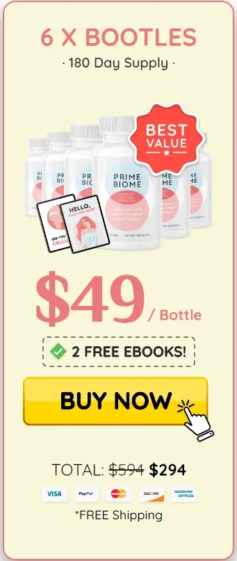 primebiome Buy 6 Bottles
